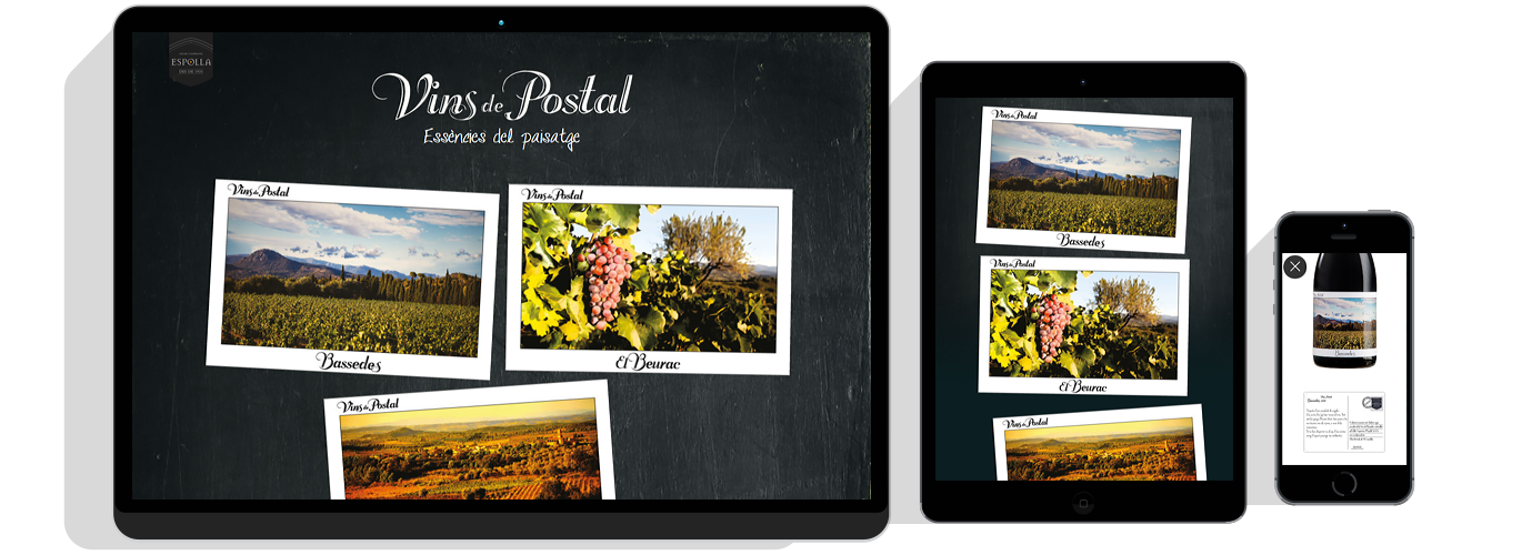 Single page web Vins de Postal - Sokvist