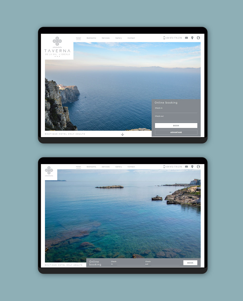 Sokvist - Single page website for Taverna de la Sal